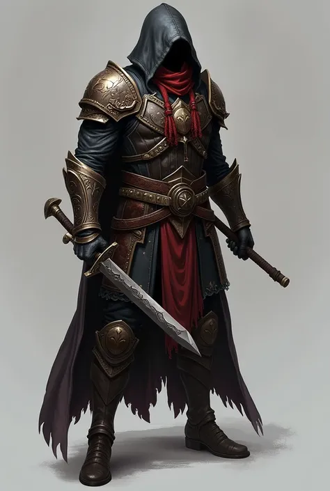 Game concept art:  character design in the style of the main characters of the Darksiders games