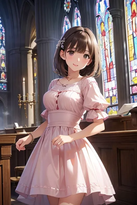 anegasaki nene、Shiny brown hair, short hair, (Beautiful brown eyes、Sparkling eyes, Fine grain)、smile、Ultra-detailed eyes、Very detailed顔, Very detailed目,


(Highest quality,4K,8k,High resolution,masterpiece:1.2),Very detailed,(Realistic,photoRealistic,photo...