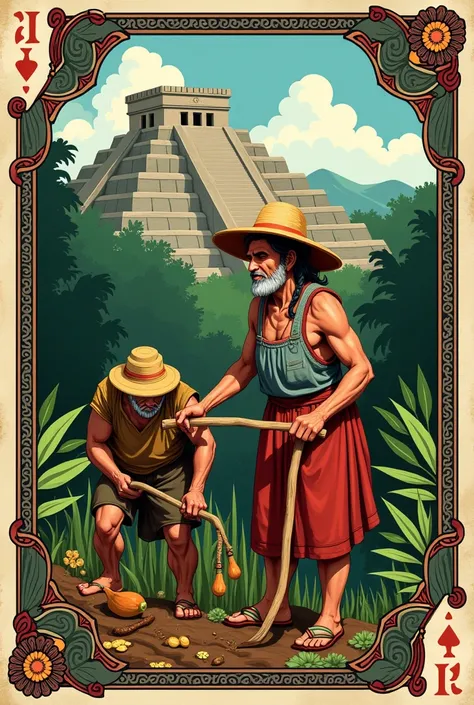 Mayan farmer card deck