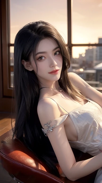 Black long hair