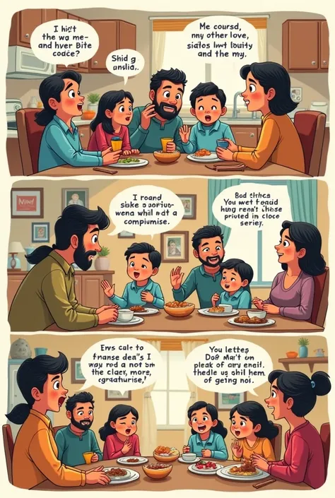 create a comic on how to communicate with your family  another option