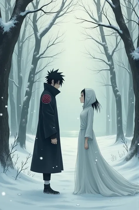 Obito with rin in winter