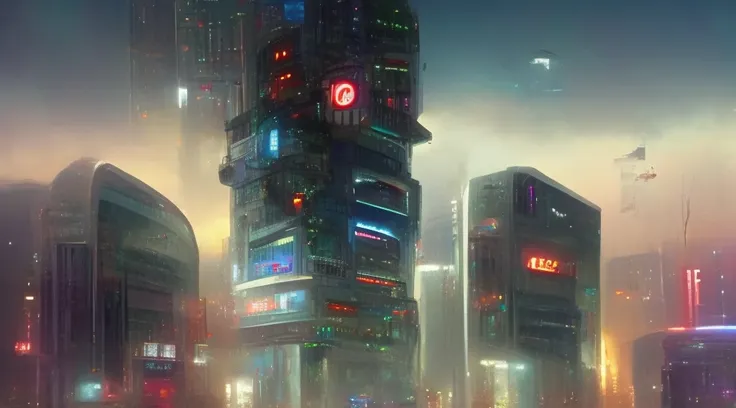 create realistic and immersive images of futuristic cyberpunk cities in 4k quality. images should depict high-tech urban environ...