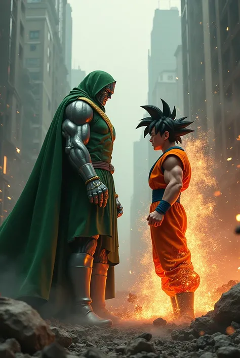 Doctor Doom vs Goku fight 