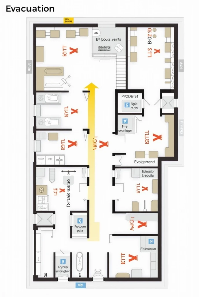 Make an evacuation floor plan