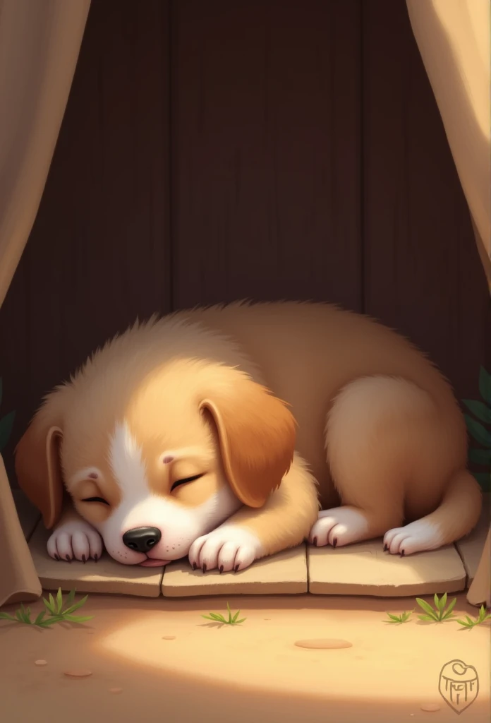 puppy: "zzz... ah, The perfect roof for a nap."