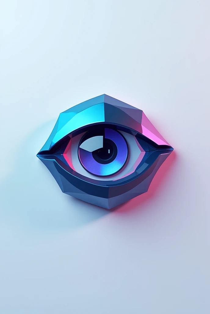 Graphic eye logo, vision logo, 3d logo