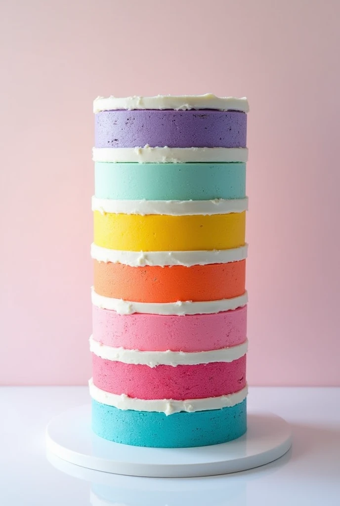 I want a cake to be decorated like it has 6 slices. A thick line of white icing can make this distinction to clearly show the slices on the top of the cake.. Each slice can be different colors.