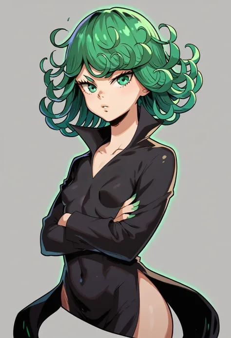 score_9, score_8_up, score_7_up, break shadow, portrait, 1girl, solo, tatsumaki, glowing,