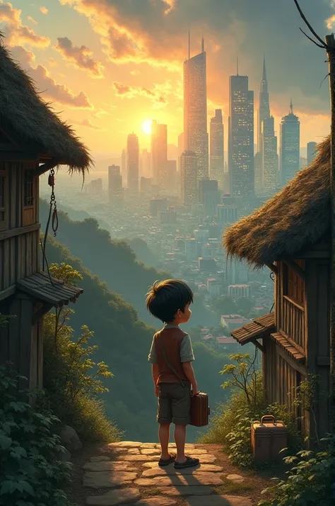 A young boy from a small village dreams of moving to a big city.