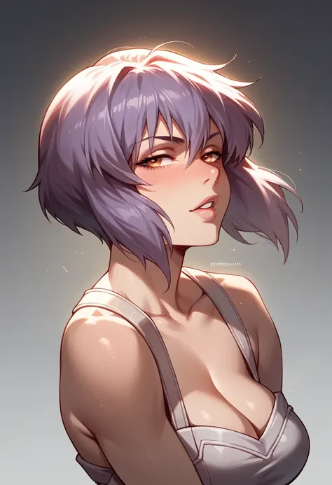 Ghost in the Shell&#39;s super muscular Motoko in a see-through high-leg swimsuit with an anal dildo for anal expansion、Nipples super erect breast milk