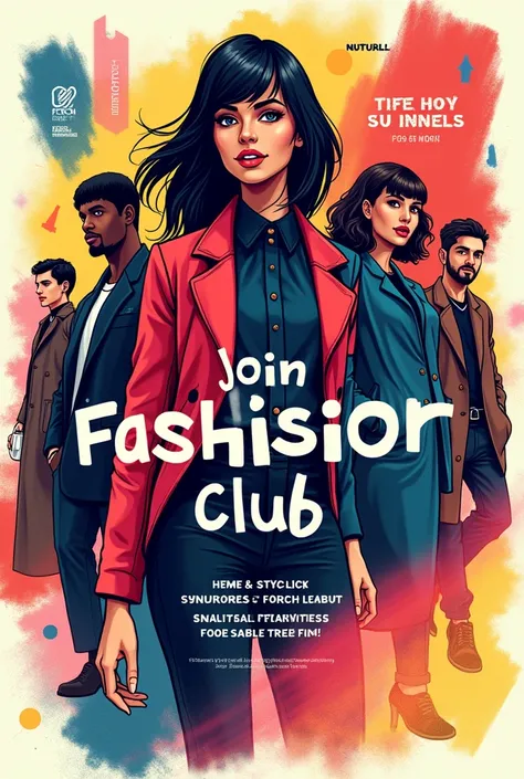 Make a poster creatively for our newly fashion design innovators club - join with us and opportunities included