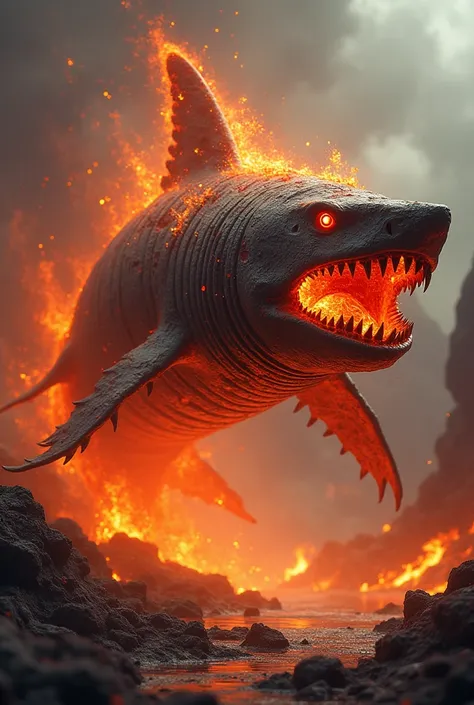 Shark made of magmar