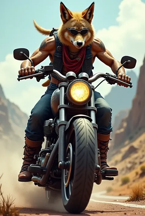 Coyote biker