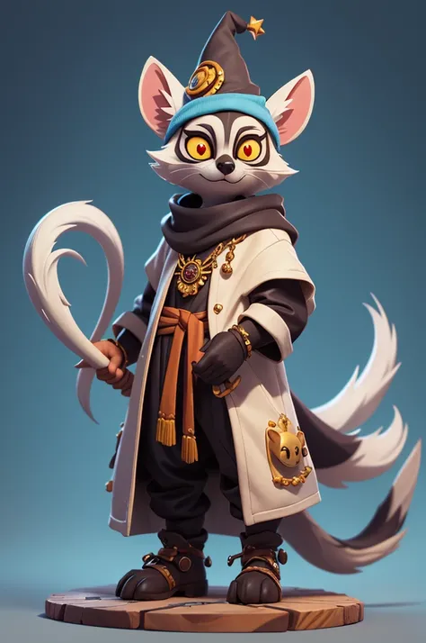 i need Animal character Lemur Wizard 3d