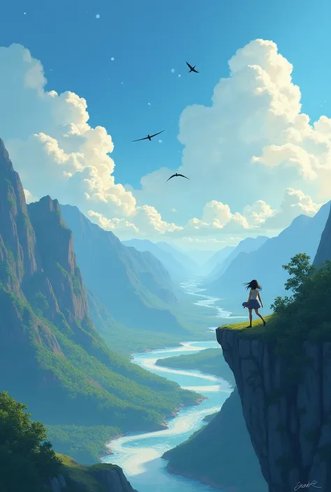  on a magical journey through the sky.
They flew over mountains, seas and forests, watching the animals live their lives with courage and cooperation. another easier one is that the girl doesn&#39;t come out