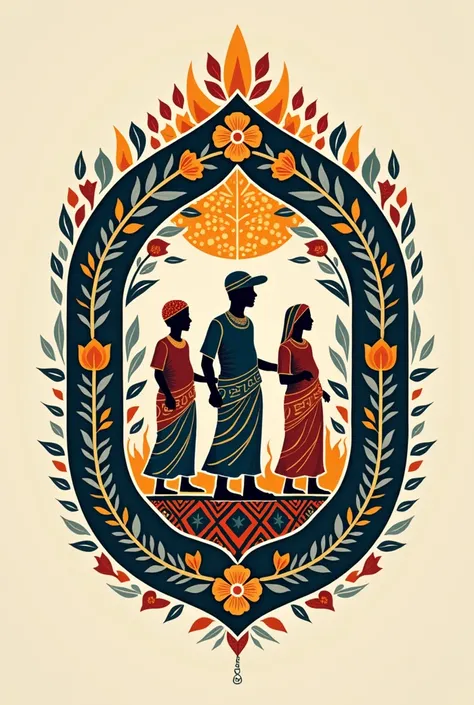 Logo Design for Handlooms in India using some Indian textile designs on the theme "From the People (farmers) to the people (weavers) for the people (users).