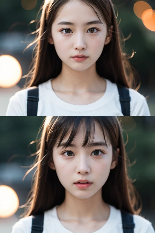 , Highest quality, Very detailed, Very detailed CG Unity8k 壁紙, Best Floating, High resolution, Cinema Lighting, (Very delicate and beautiful), (Beautiful Face), (8th Grade: 1.8), (Girl: 1.8), (Child&#39;s face), Purple Short Hair, ponytail, Green Eyes, (Sk...