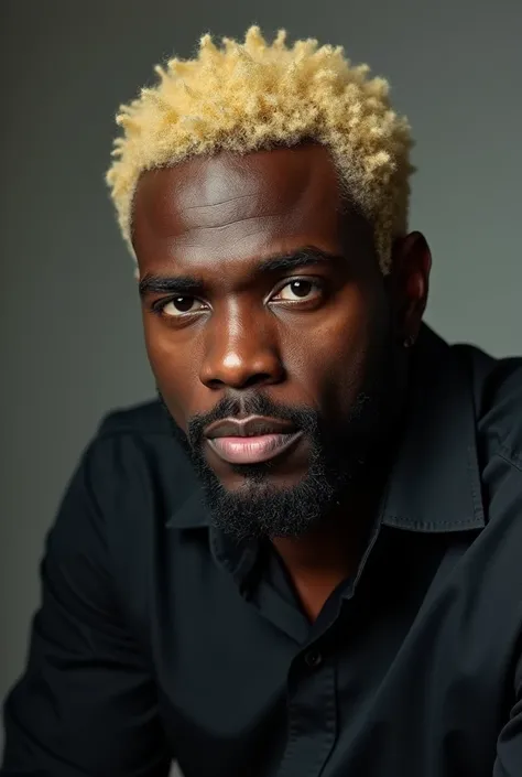 A blond black man
