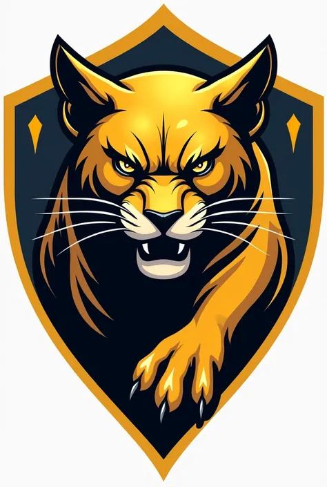 A logo that I can put on a cap about a golden puma football team