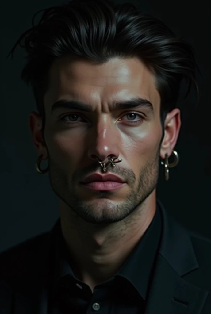 Man Piercing Handsome