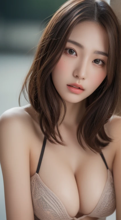 sex、((Best quality, 8k, Masterpiece :1.3)), pretty woman, 1girl, huge breasts :1.3, (abs, slender figure :1.1), dark brown hair, ultra-detailed face, detailed lips, detailed eyes, double eyelid,Upper Body