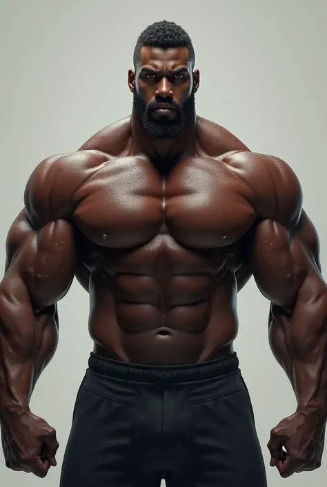 Black guy with muscles