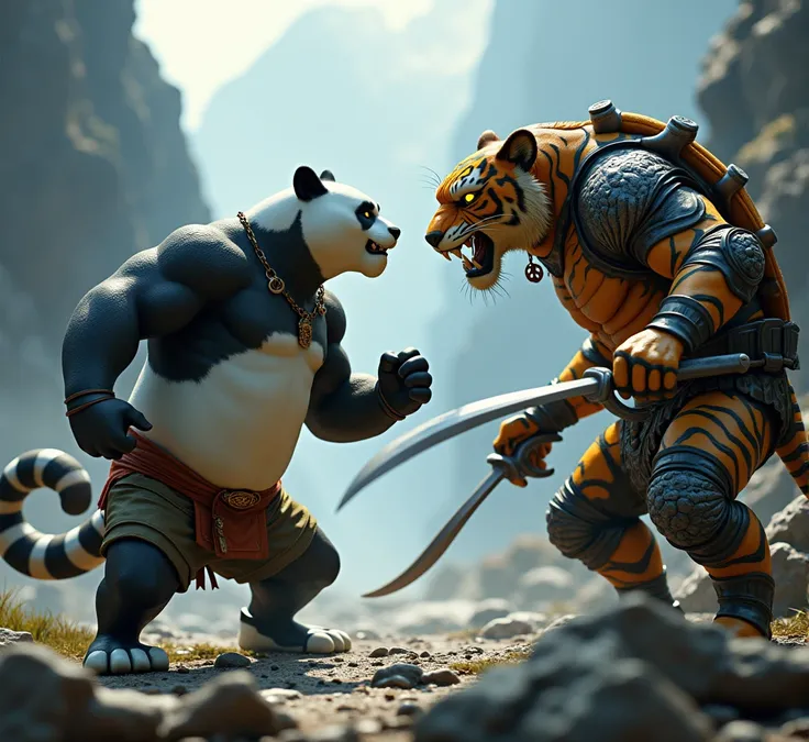 Tai Lung from Kung Fu Panda and Tiger Claw from TMNT 2012 series 