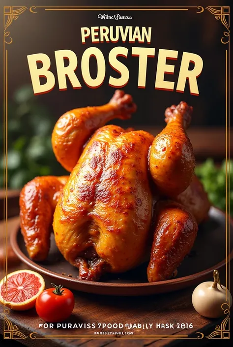 Peruvian Broster Chicken Flyer for Sales 