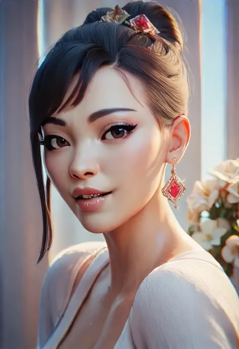 (masterpiece) (best quality) (detailed face) (8k) (sharp focus), sexy,  Asian, small 