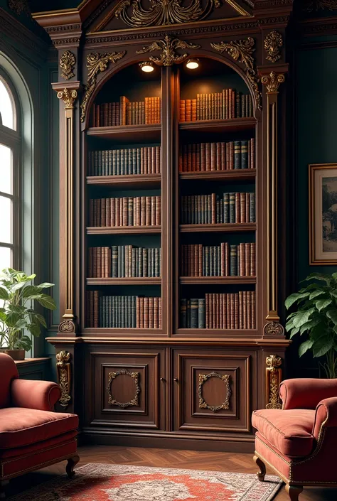 A bookshelf full of books full of novels, suspense, fancy 