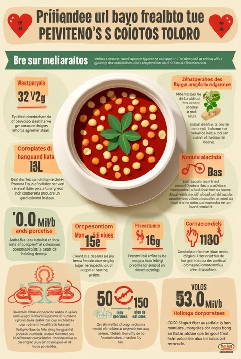 Create a poster promoting bean soup as a healthy food and information, Now create one putting the advantages and how they prevent cardiovascular diseases in text, in Spanish 