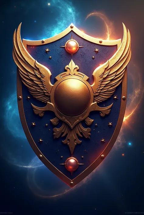 A shield regarding ball sports with a celestial theme
