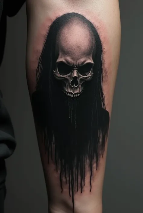 Darkness head tattoo
