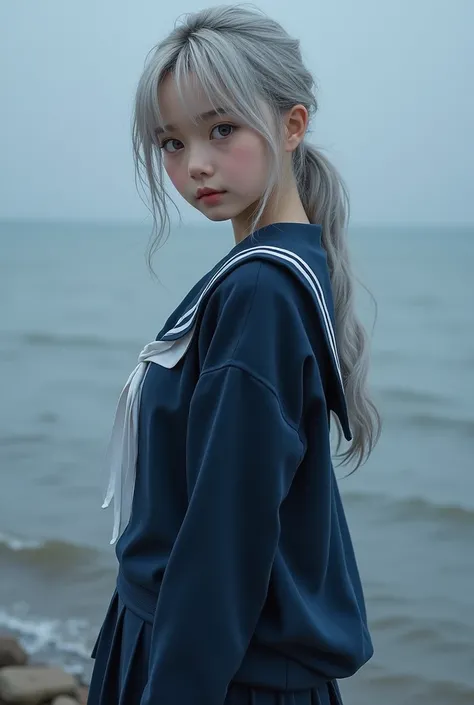 Highest quality、High resolution、Detailed Background、(Beautiful face in every detail:1.4)、Anatomically correct、Highly detailed face、Detailed eyes、Teenage beauty、(Huge breasts:1.2)、Perfect body line、Light color hair、Bobcut、ponytail、Wavy Hairstyle、well-groome...