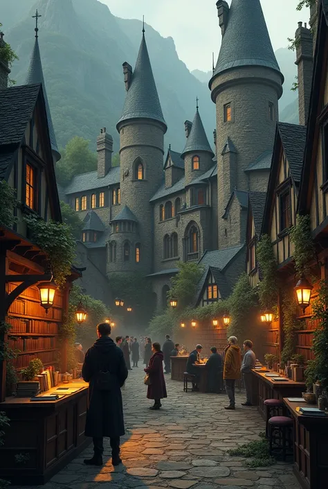 create a moodboard for Hogwarts University