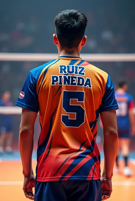 Create a volleyball shirt that says Ruiz Pineda 