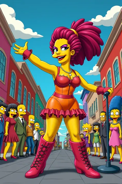 What would Gloria Trevi be like as the Simpsons?