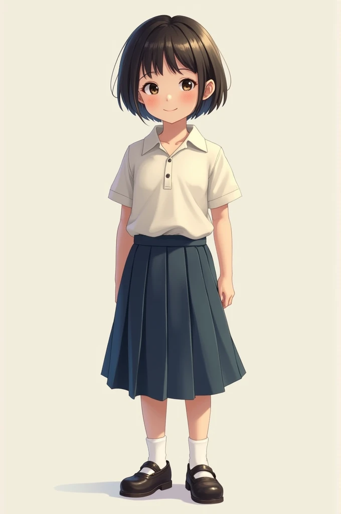 11 year old girl in school uniform 