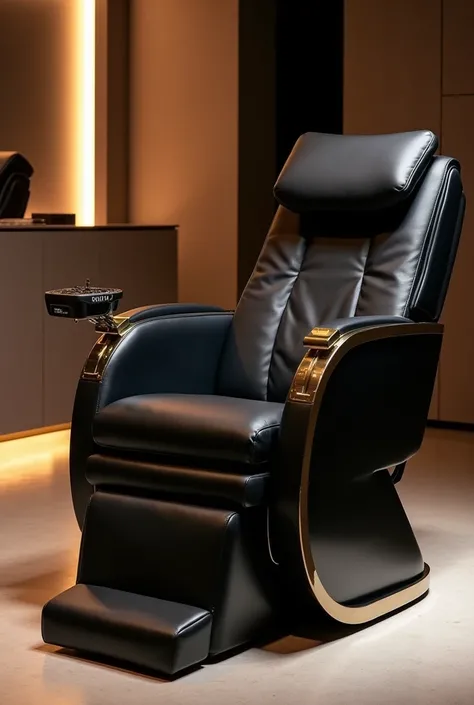 Black beauty manicure chair written Nay nail salon