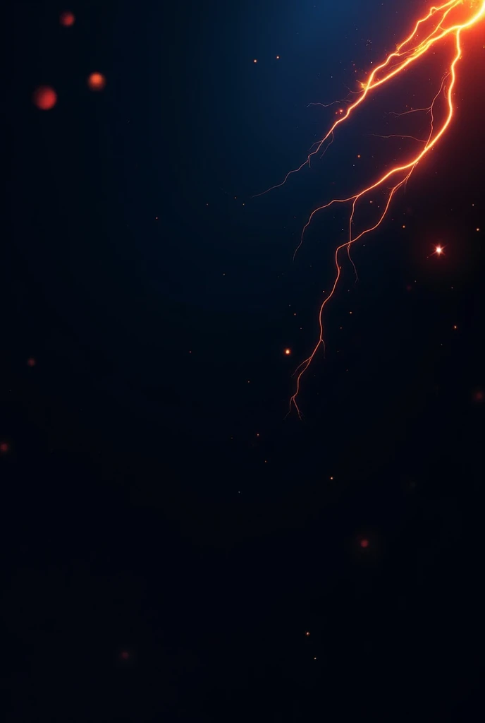 Predominant dark black mobile wallpaper, blue and orange