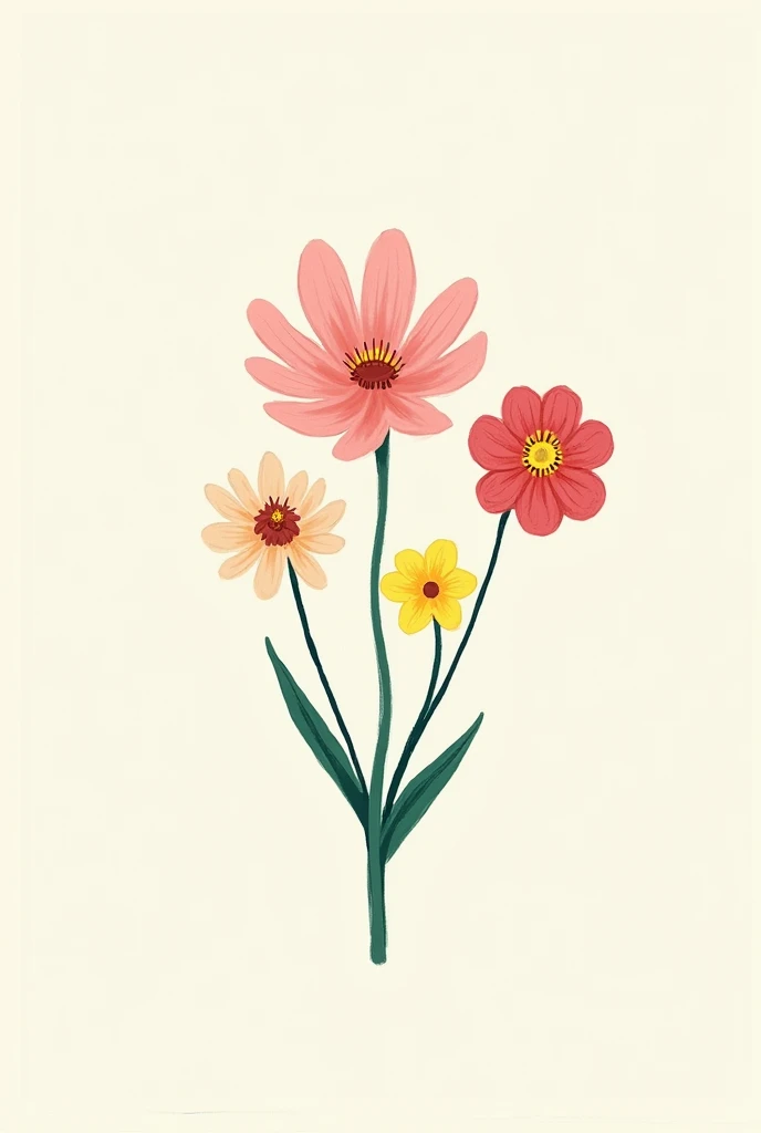 make me a picture of flowers like it was drawn on iphone notepad handmade make it so much easier, as if it were done by a much simpler man still, not as well colored but keep the same color palette simpler still, I want him not to realize that an AI did it...