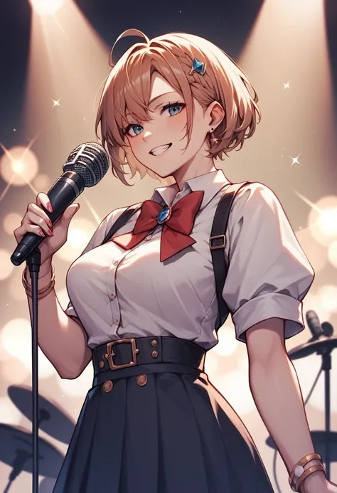 sing,microphone,anime,Masterpiece