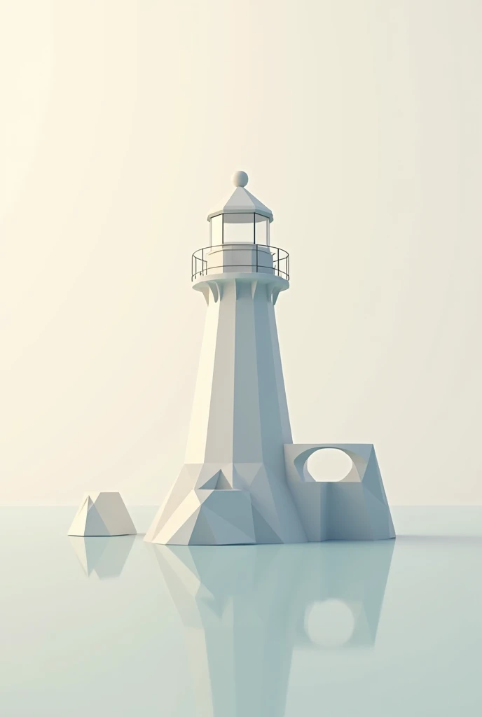 Simplicity，Facet，logo，lighthouse，Cardioidary，atmosphere，Exquisite