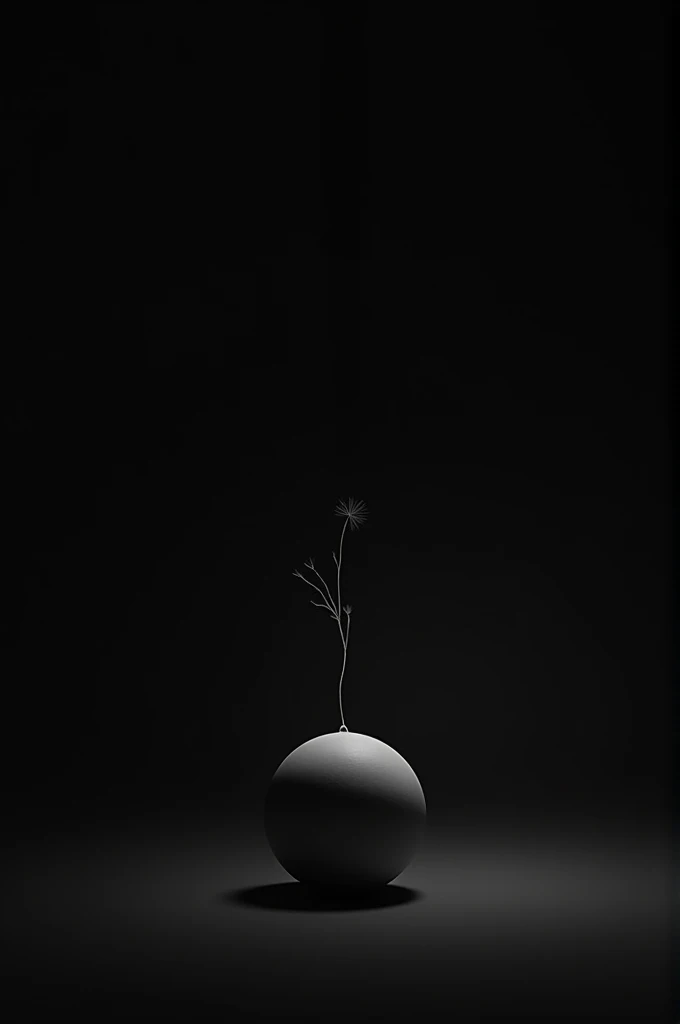 Background of a ball and the lifeline with the black background 
