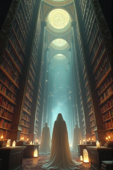 a magical library 