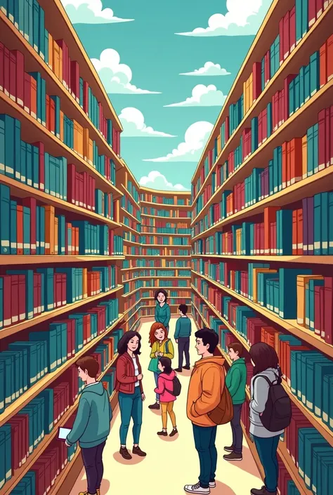 Invite the Neogranadian students to represent through a cartoon how the different emotions (happiness, sadness, fear, dislike, anxiety, 
boredom) are experienced in the university library environment.
2. Reflect the emotions produced by the interaction of ...