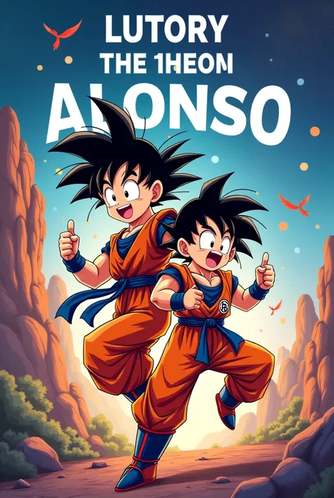 dragon ball birthday invitation, The birthday boy is called ALONSO and his birthday is August 24th