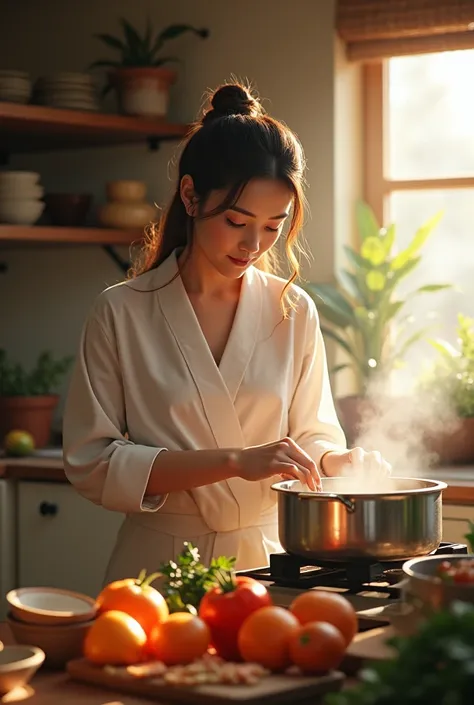 woman in cooking 