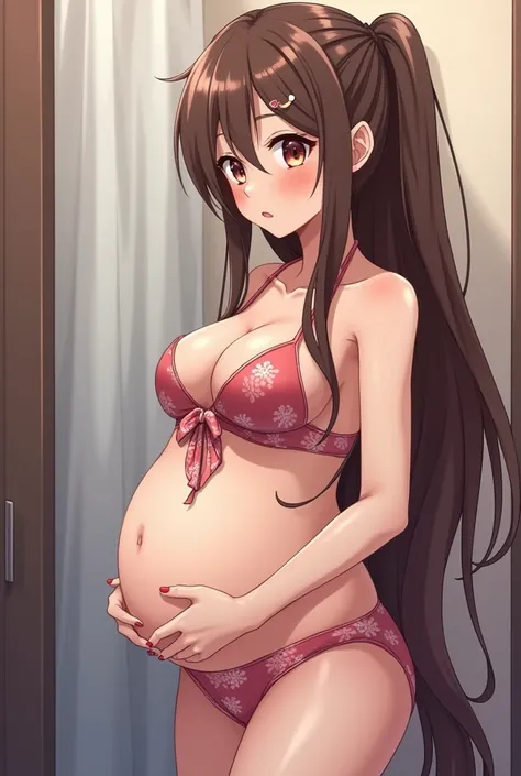 Anime girl is sex porn with man and she is pregant and giving birth no cloths